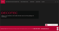 Desktop Screenshot of decotec.ca