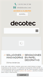 Mobile Screenshot of decotec.com